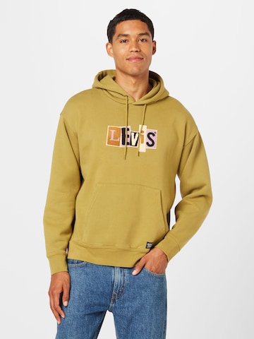 Levi's Skateboarding Sweatshirt 'Skate Hooded Sweatshirt' in Green: front