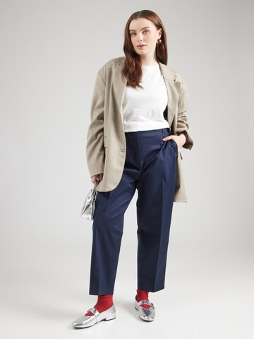 Tommy Hilfiger Curve Slim fit Pleated Pants in Blue