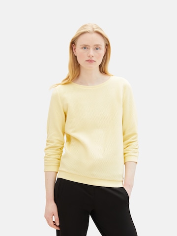 TOM TAILOR DENIM Sweatshirt in Yellow