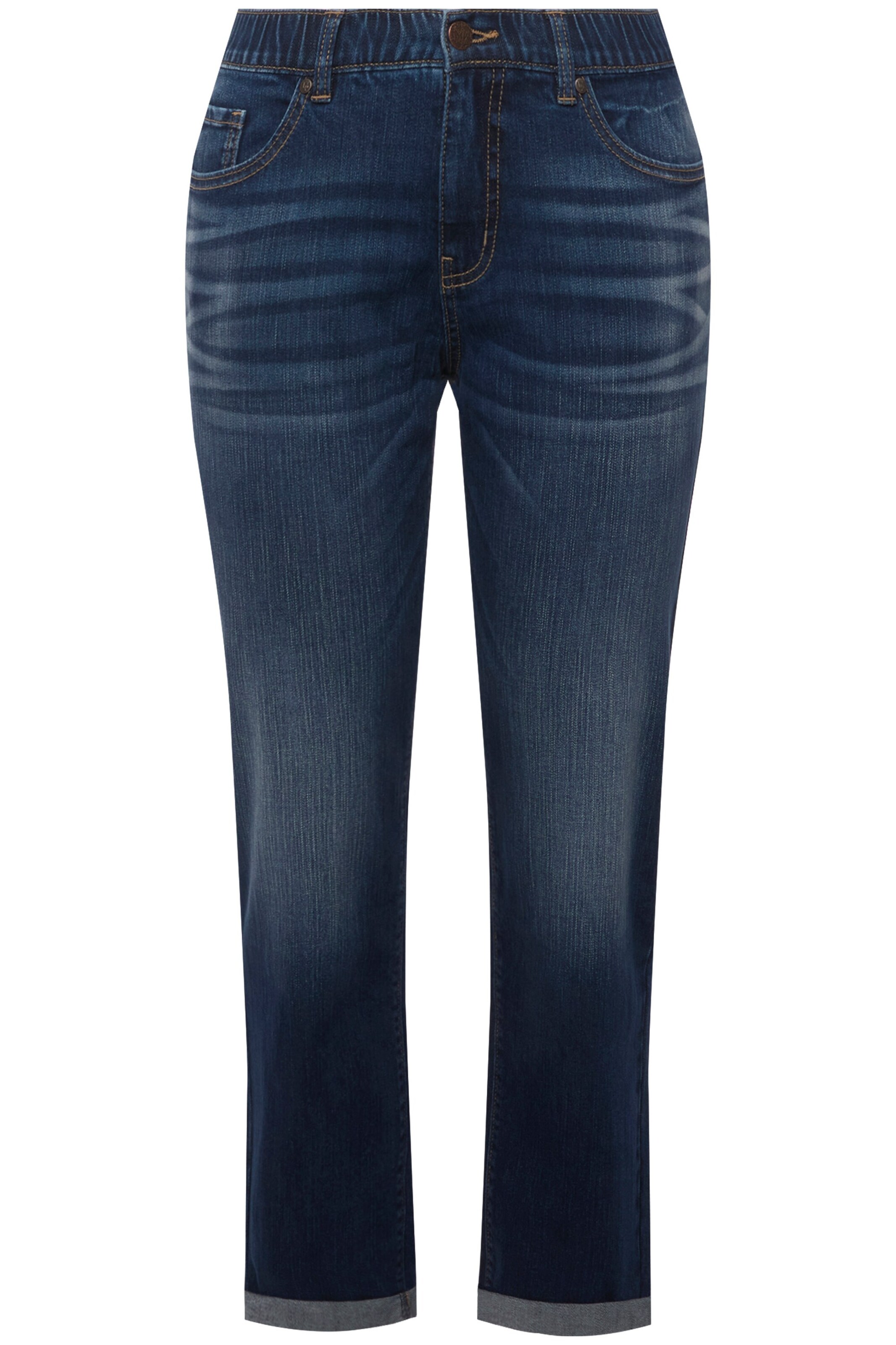 Ulla Popken Slimfit Jeans in Blau: Vorderseite