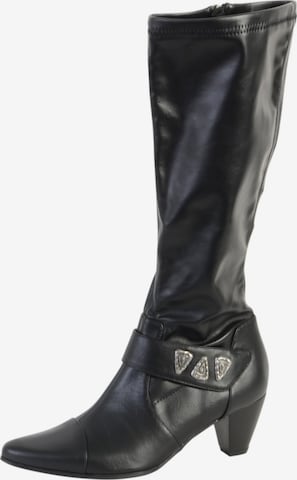 Boots Enza Nucci en noir : devant