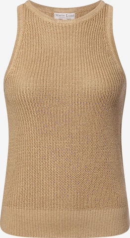 Tops en tricot Marie Lund en marron : devant