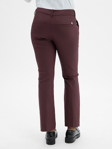 MOS MOSH Regular Trousers in Brown
