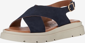 Sandales Tamaris en bleu : devant