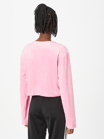 Cardigan 'Velvet Embossed Monogram ' ADIDAS ORIGINALS en rose