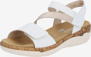 REMONTE Strap Sandals 'R6860' in White: front
