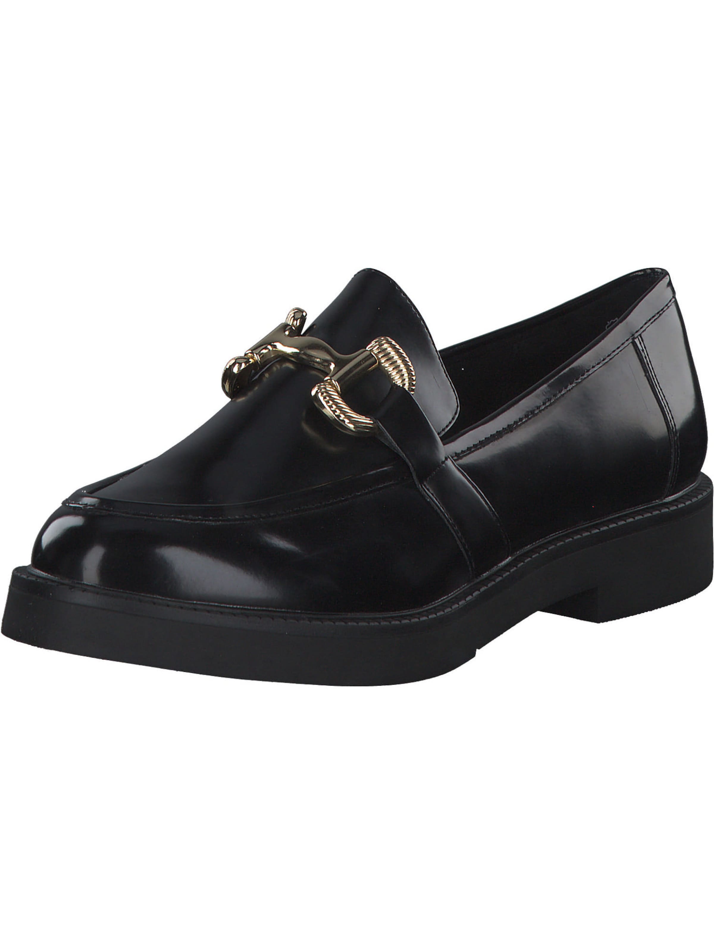 MARCO TOZZI Slipper in Schwarz: Vorderseite