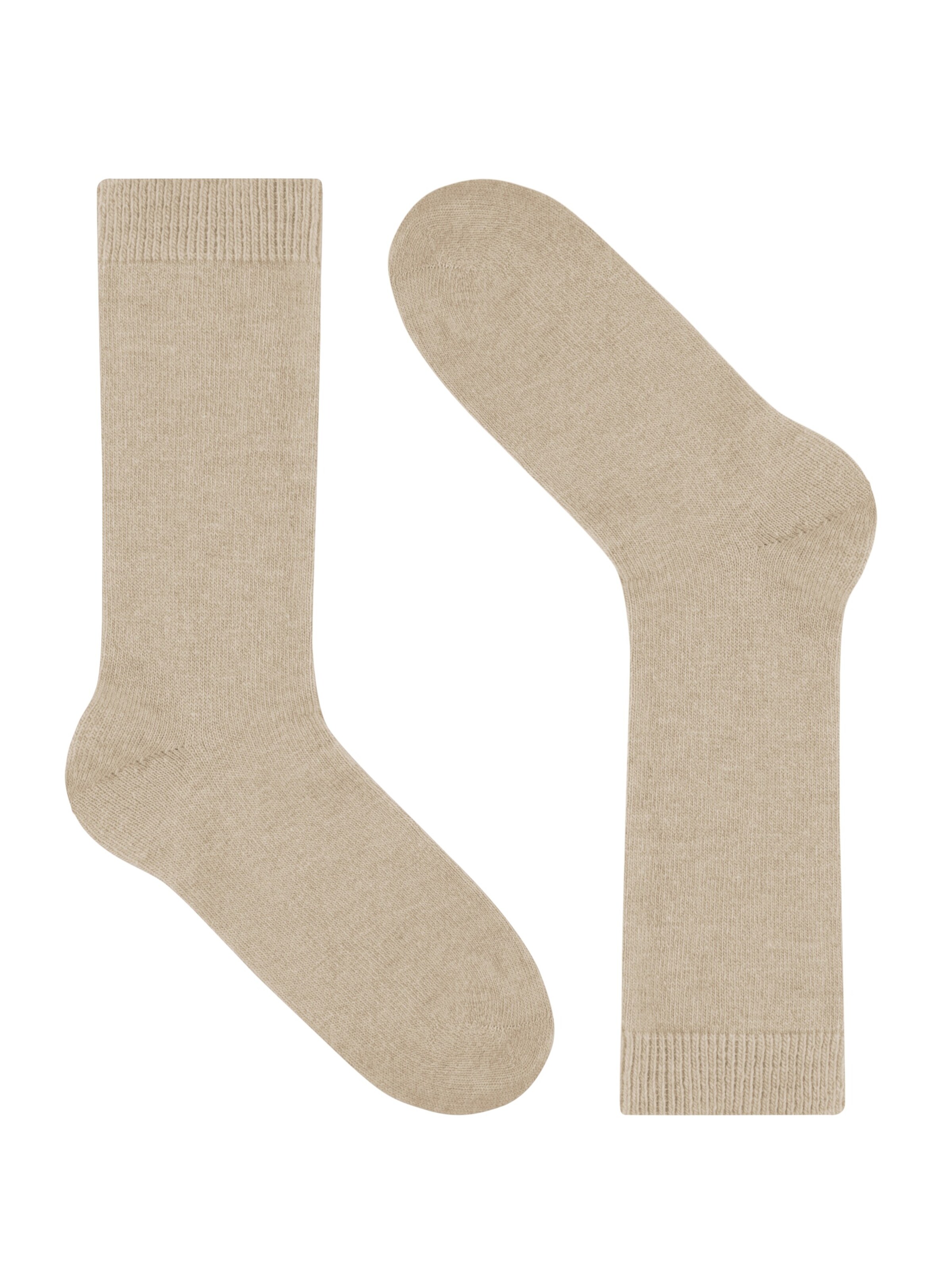 Chaussettes normani en beige : devant