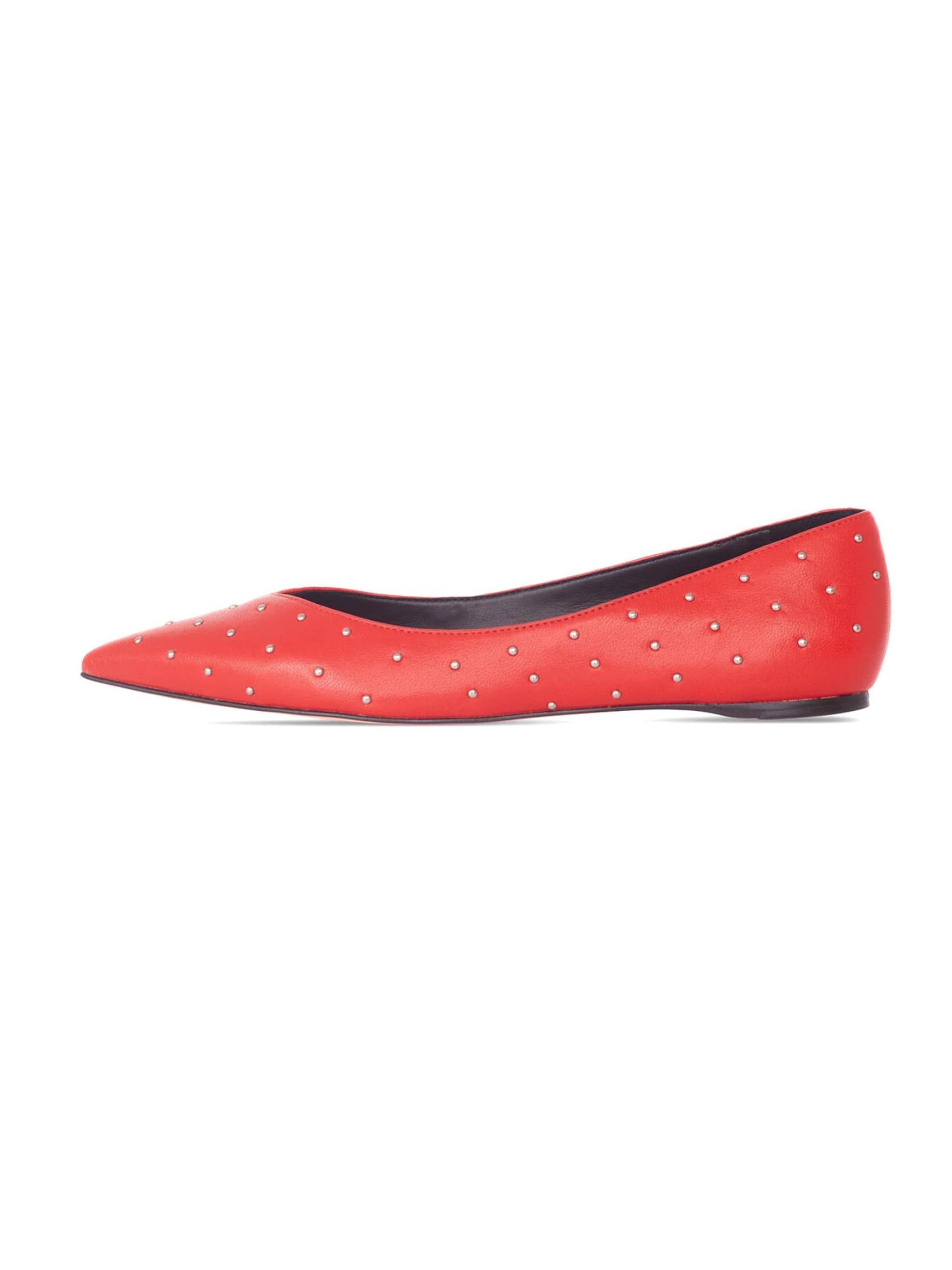 Ballerines 'Ballerina Hamellia en cuir rouge' Mangara Atelier en rouge : devant