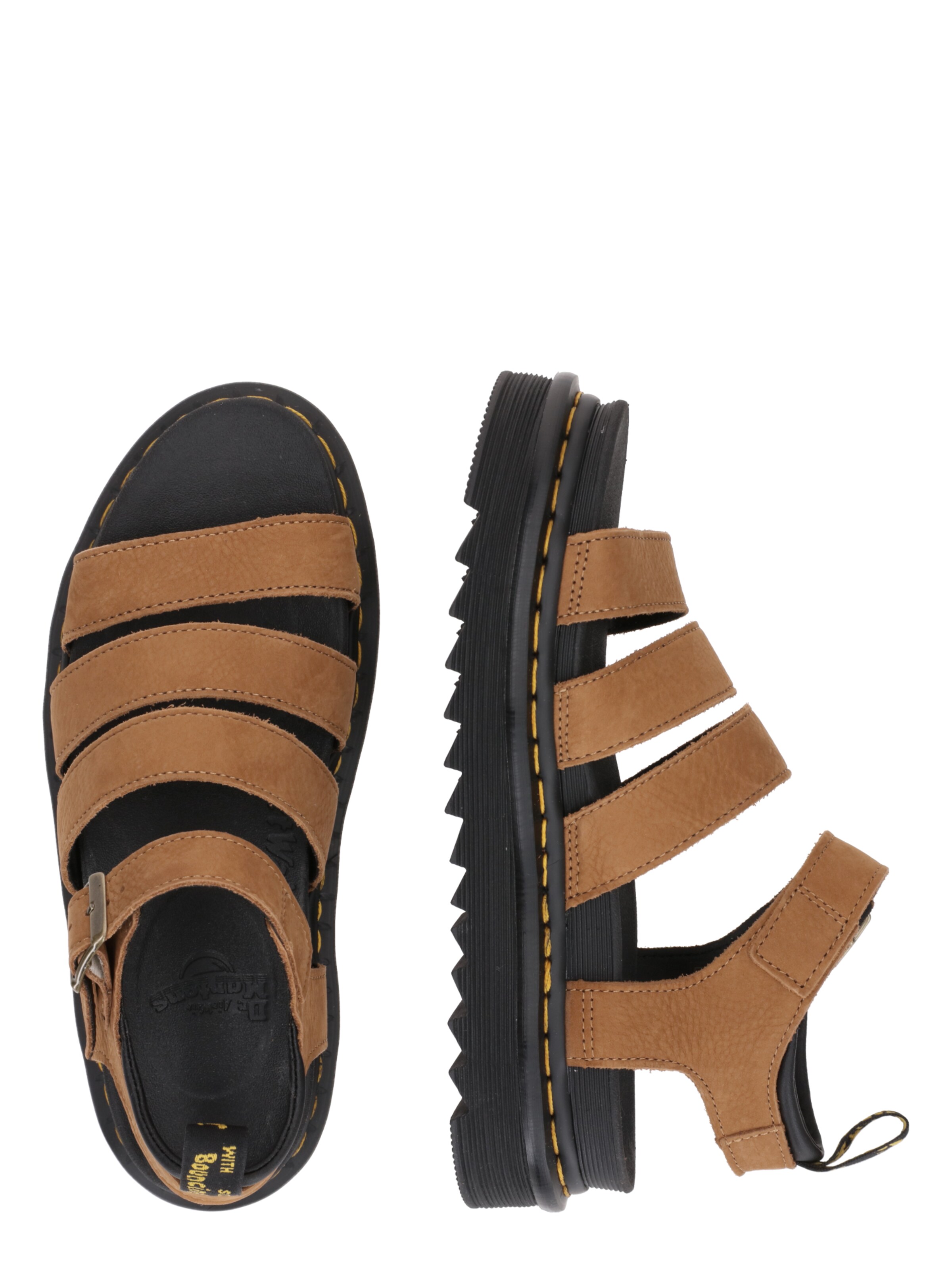 Sandalo con cinturino 'Blaire' di Dr. Martens in marrone