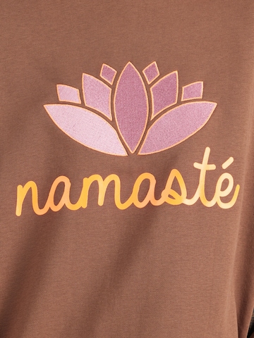 miss goodlife - Sudadera 'Namasté' en marrón