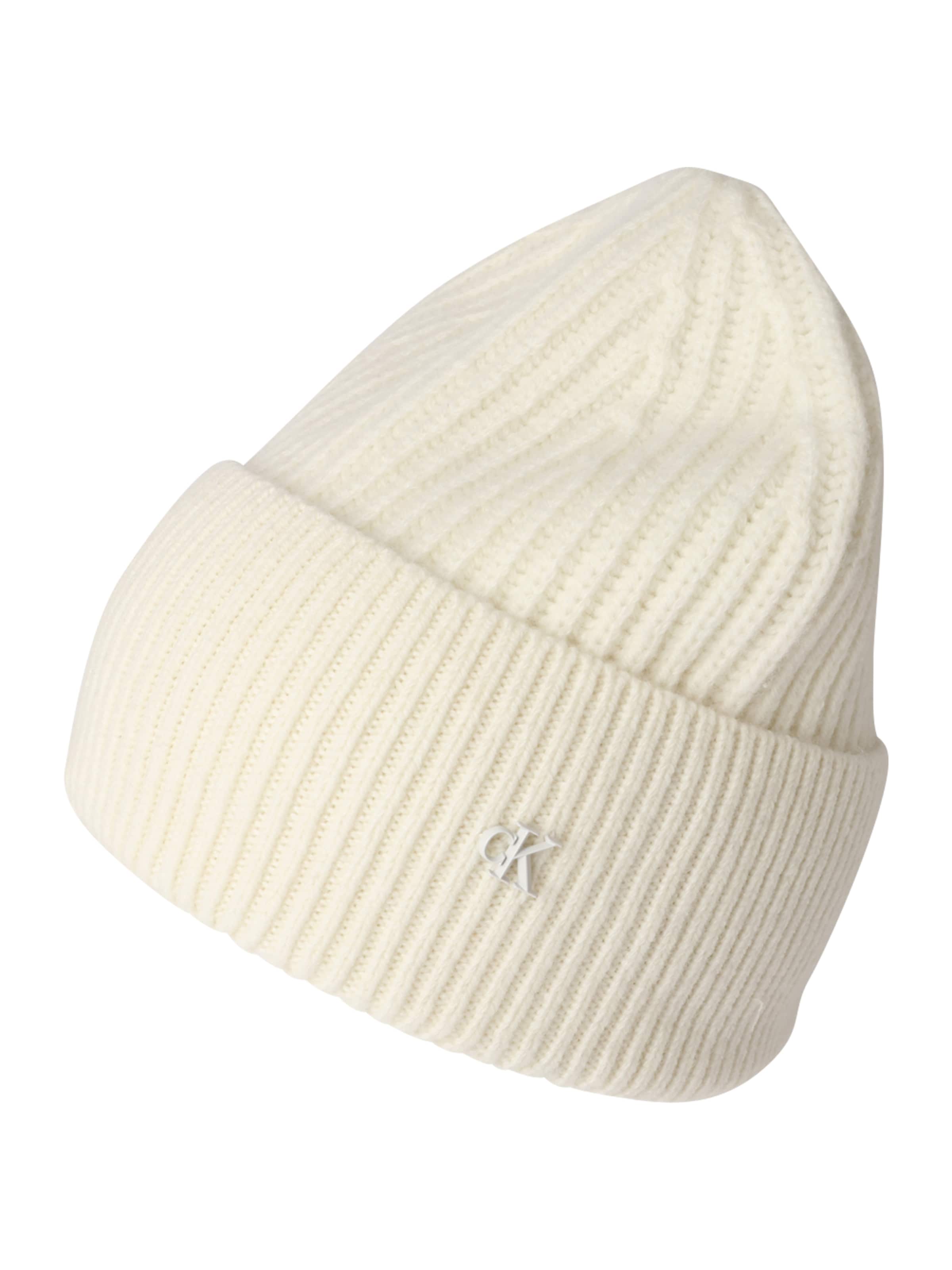 balta Calvin Klein Megzta kepurė: priekis