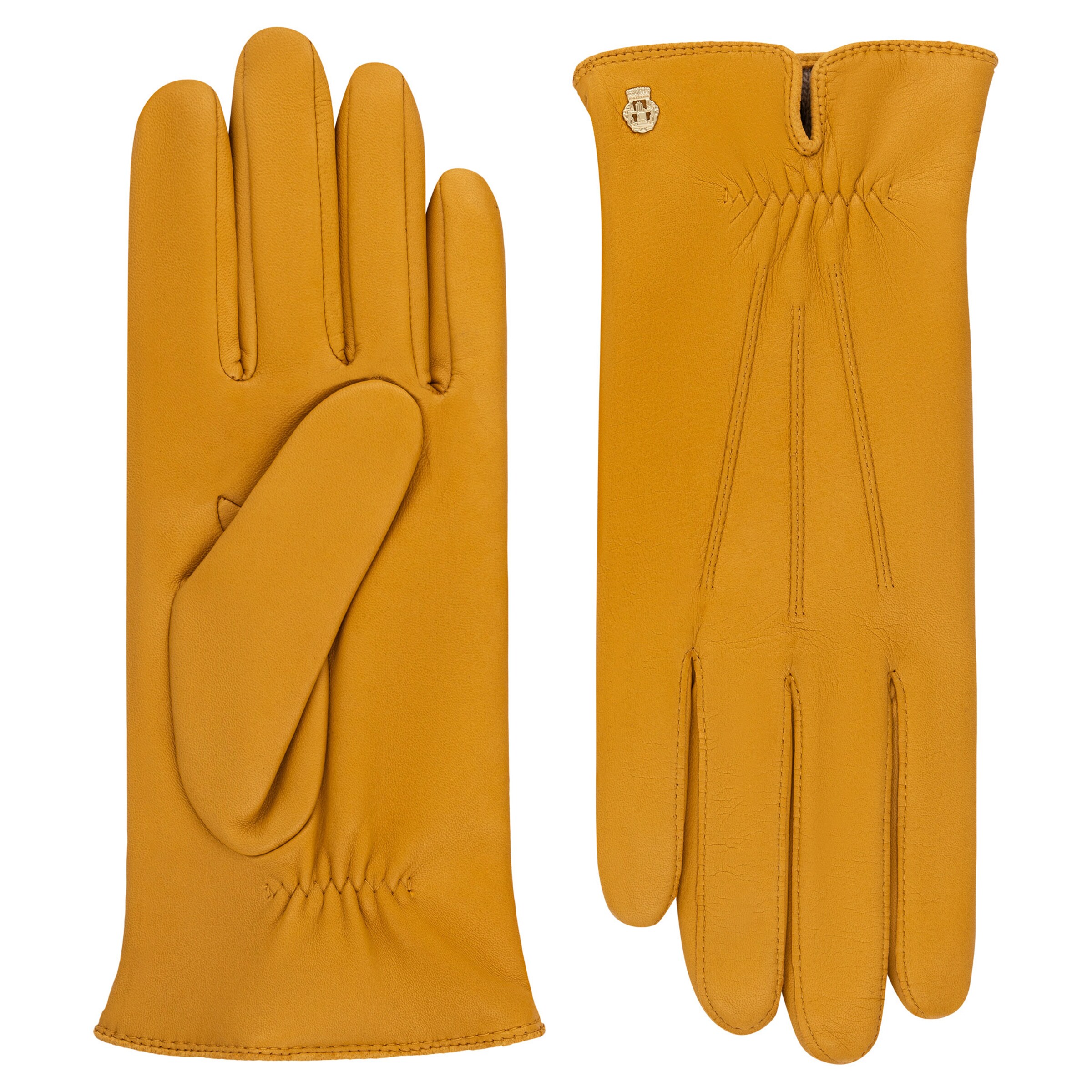 Roeckl Lederhandschuhe 'ANTWERPEN' in Gelb: Vorderseite