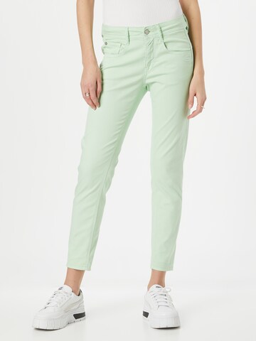 Gang Slimfit Jeans 'Amelie' in Groen: voorkant