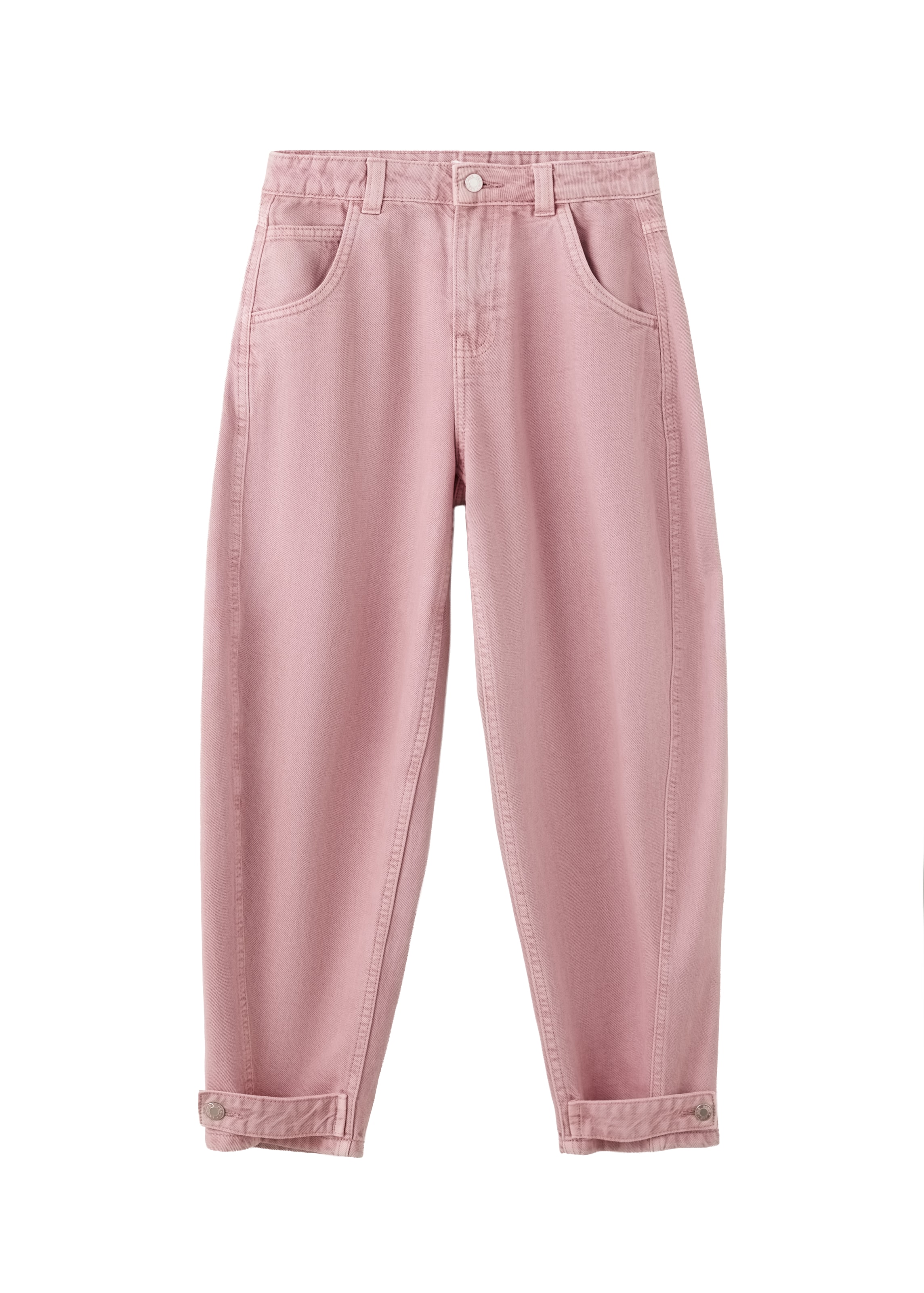 MANGO KIDS Barrel Дънки 'EMMA' в розово: отпред