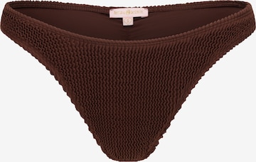 Moda Minx Bikinibroek in Bruin: voorkant