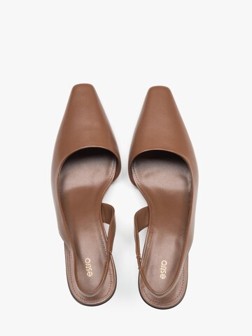 Estro Slingpumps '203-24101-19' i brun
