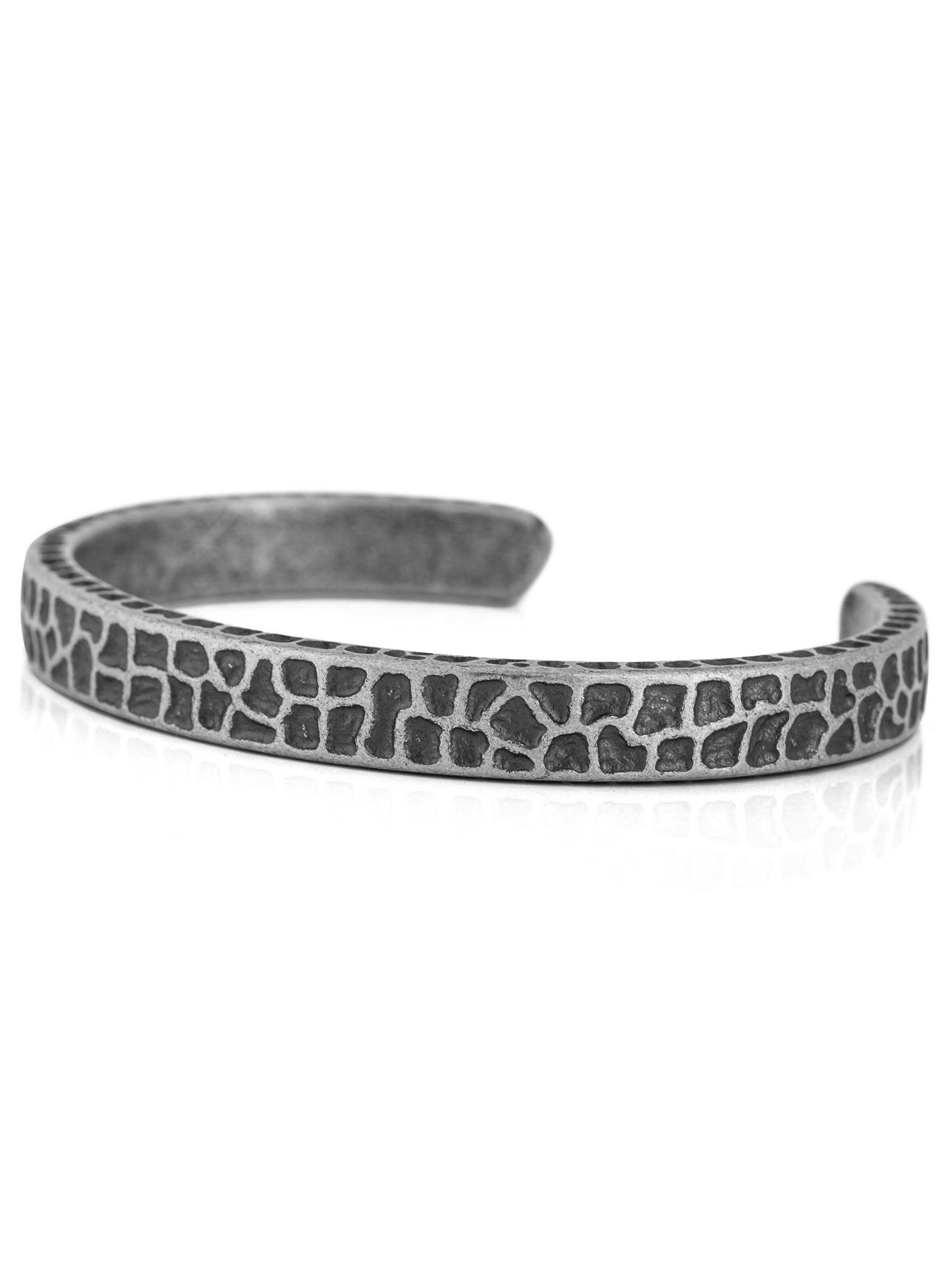 Akitsune Bracelet 'Terra' in Silver: front