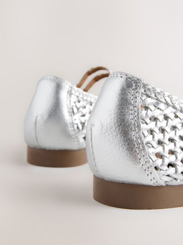 Next Odprte balerinke 'Forever Comfort®' | srebrna barva