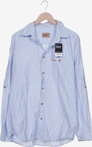 STOCKERPOINT Button Up Shirt in XXL in Blue: front