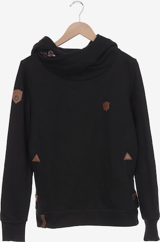 naketano Sweatshirt & Zip-Up Hoodie in XL in Black: front