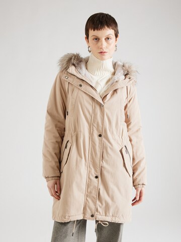 comma casual identity Winterparka in Beige: Vorderseite