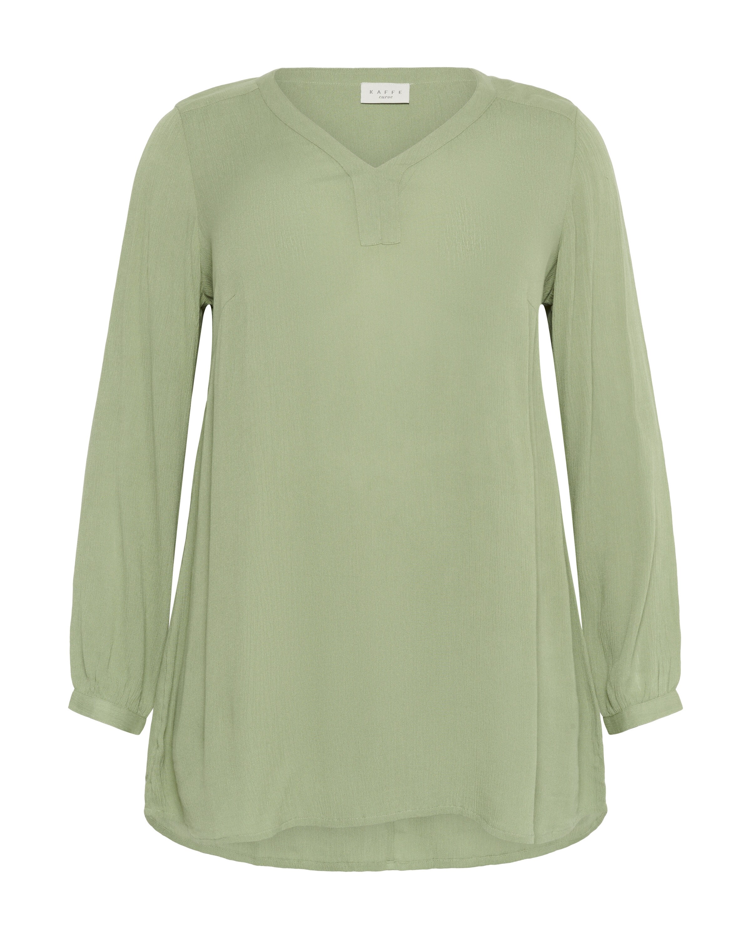 Chemisier 'Ami' KAFFE CURVE en vert : devant