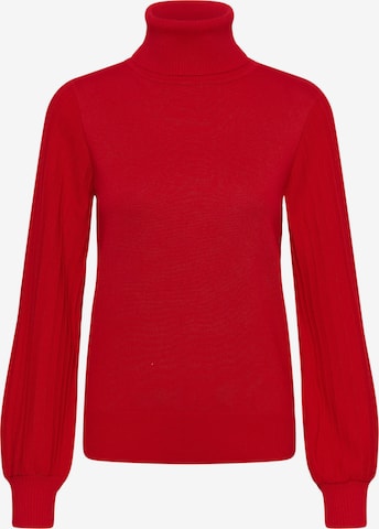 SAINT TROPEZ - Pullover 'Marcy' em vermelho: frente