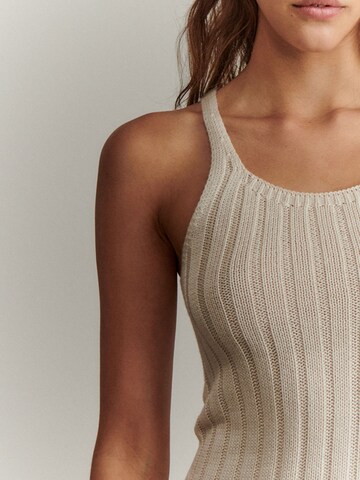 ABOUT YOU x Marie von Behrens Knitted top 'Ronja' in Beige
