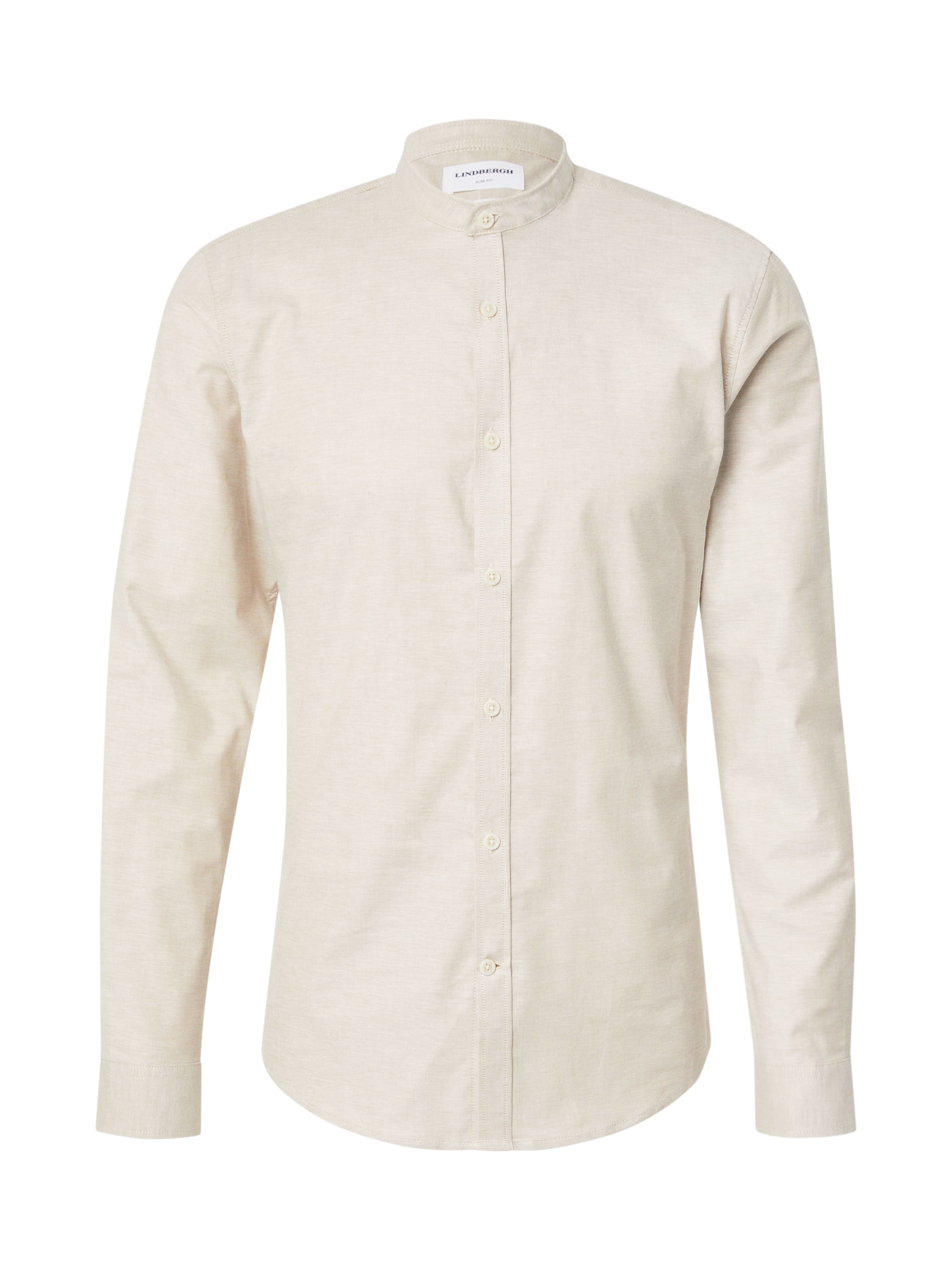 Lindbergh Slim fit Πουκάμισο σε μπεζ: μπροστά