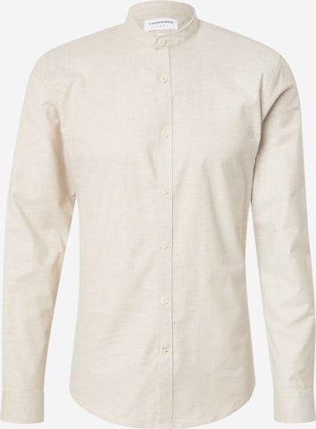 Chemise Lindbergh en beige : devant