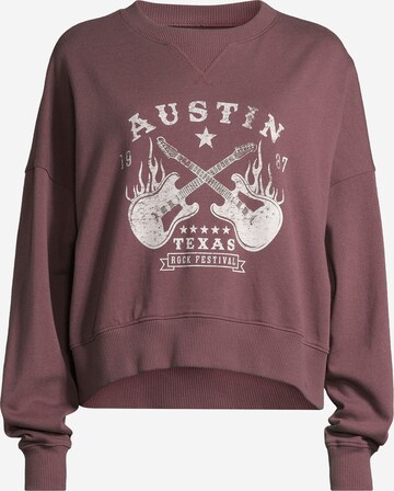 AÉROPOSTALE Sweatshirt in Red: front