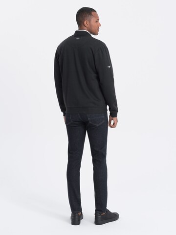 Ombre Sweat jacket 'OM-SSZP-0148' in Black