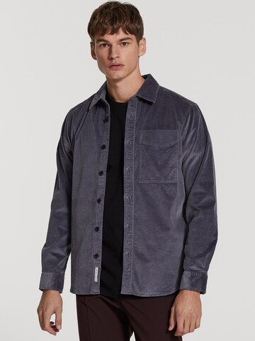Shiwi Comfort fit Button Up Shirt 'Dave' in Grey: front