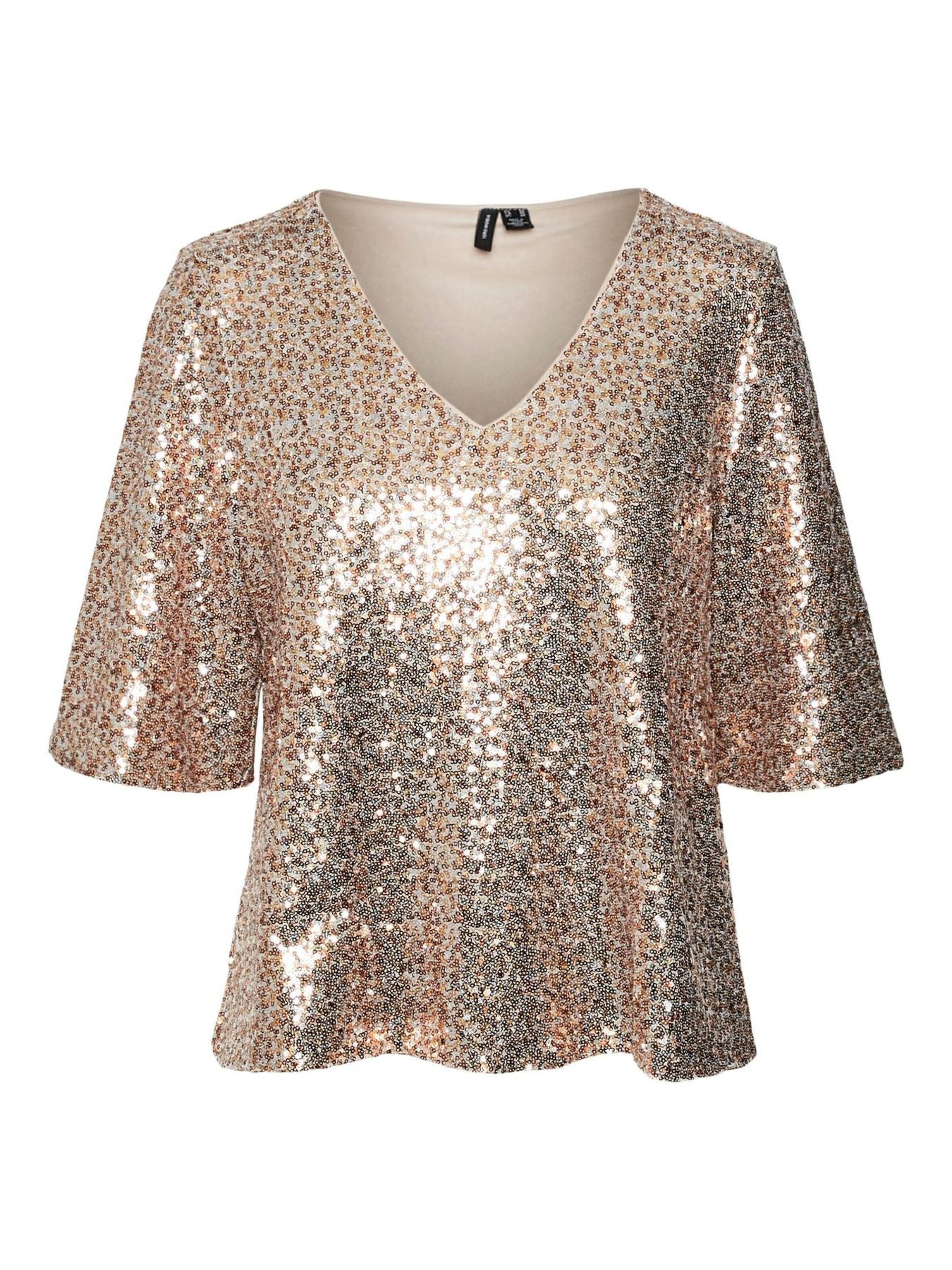 T-shirt VERO MODA en beige : devant