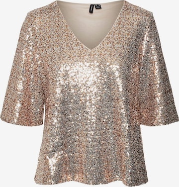 T-shirt VERO MODA en beige : devant