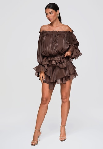 Ombre Blouse in Bruin