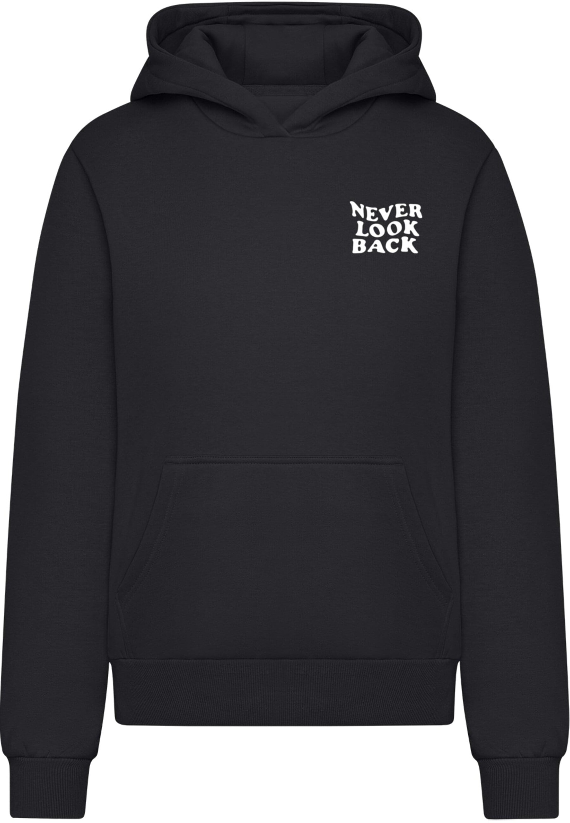 Miss Tee Dressipluus 'Never Look Back', värv must: eest vaates