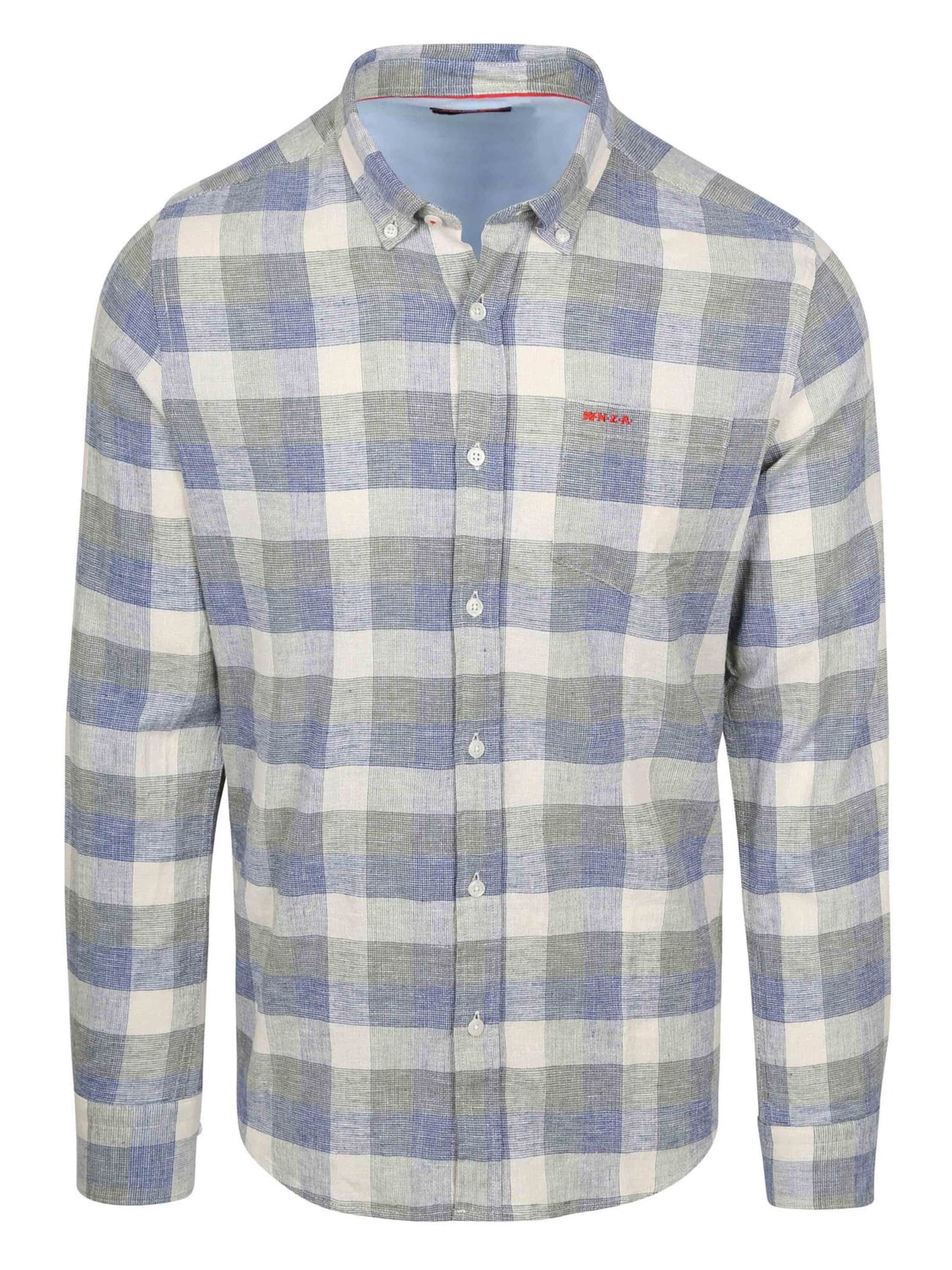 Fit confort Chemise 'Picton' NZA New Zealand Auckland en bleu : devant