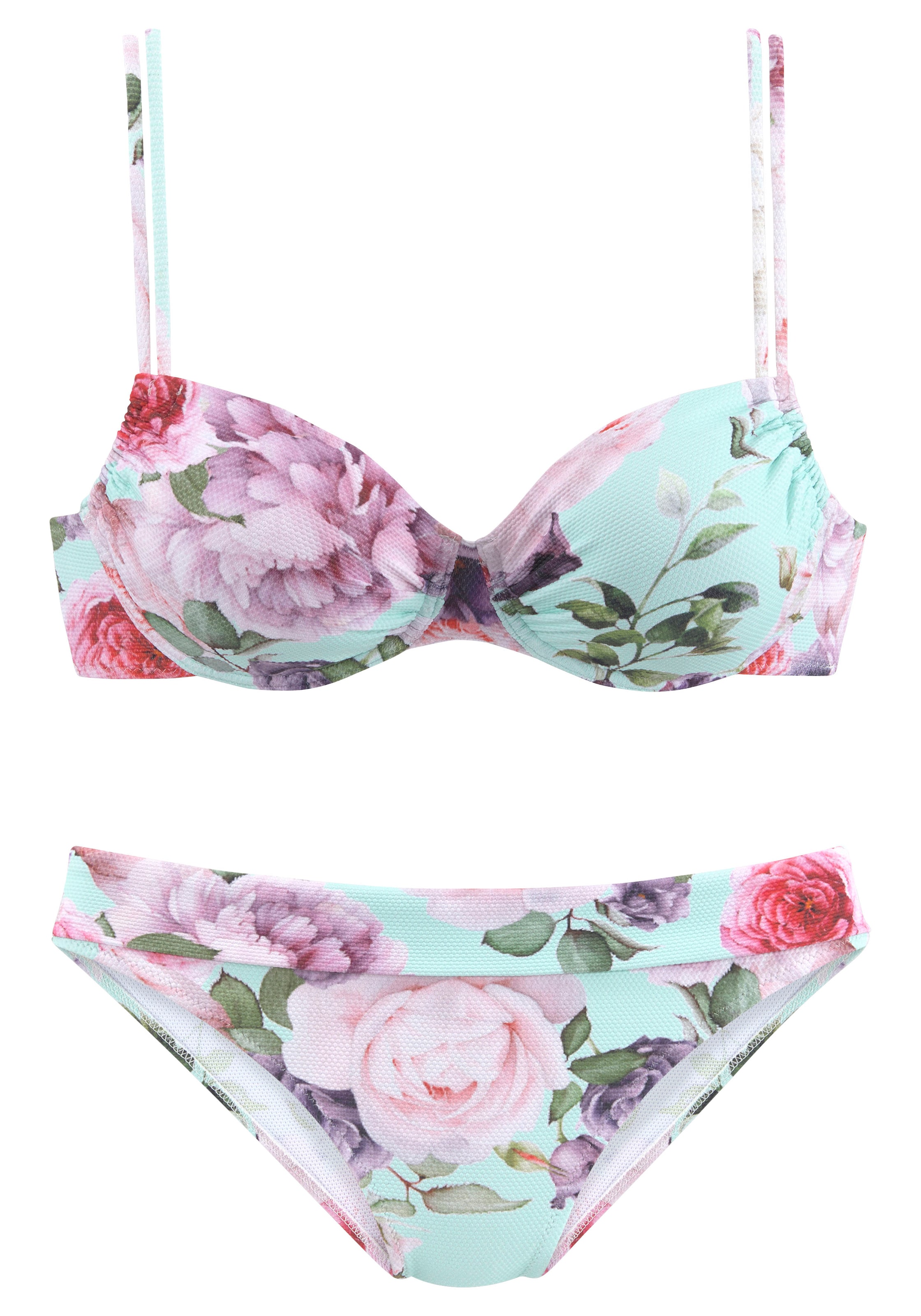 LASCANA T-Shirt Bikini | mešane barve barva: sprednja stran