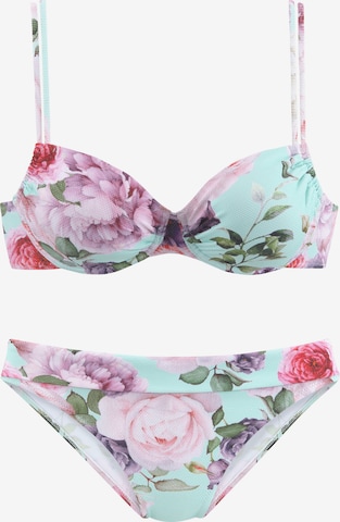 mišri LASCANA Marškinėliai Bikinis: priekis