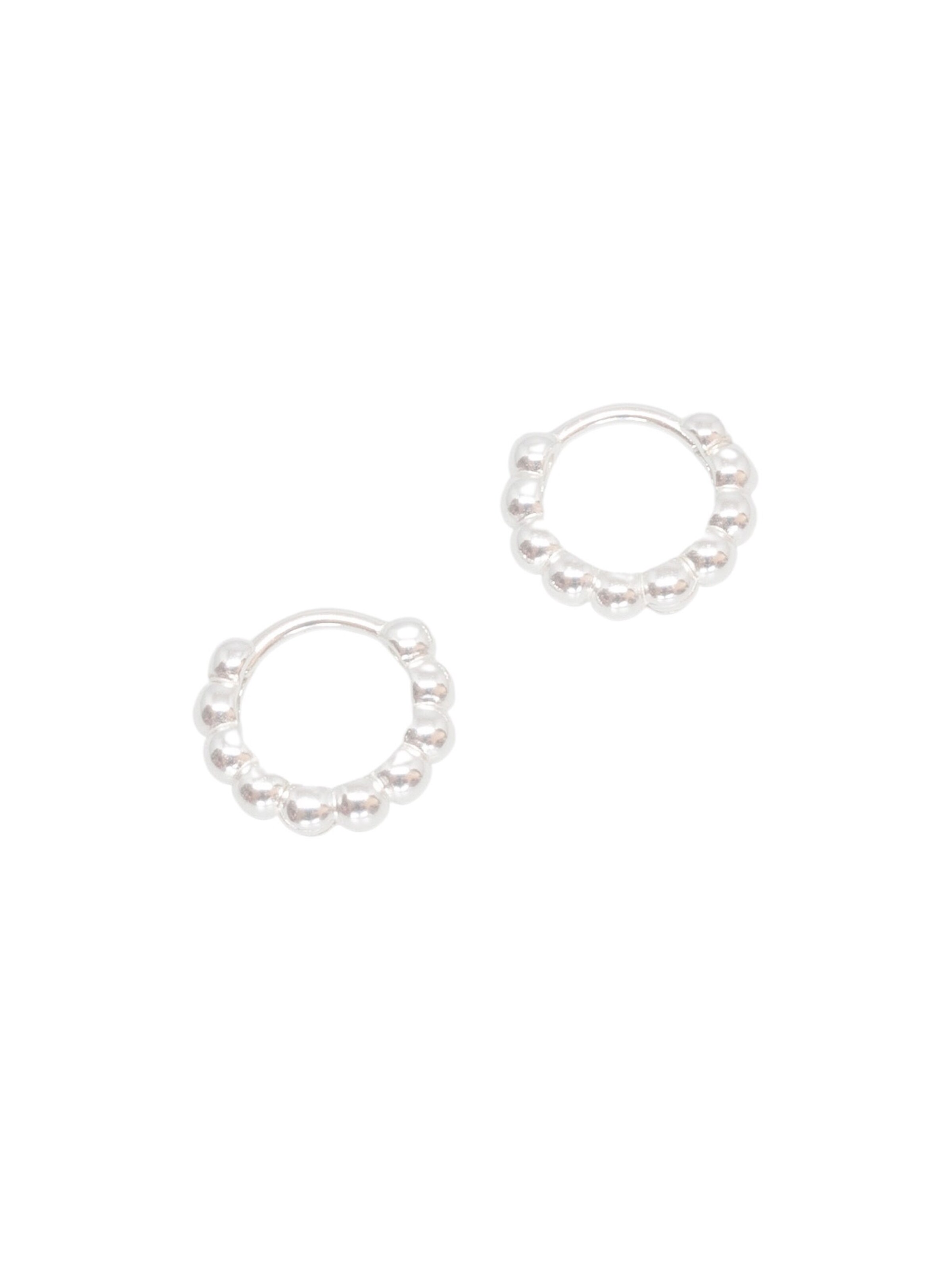 fejn Creolen in Silber: Vorderseite