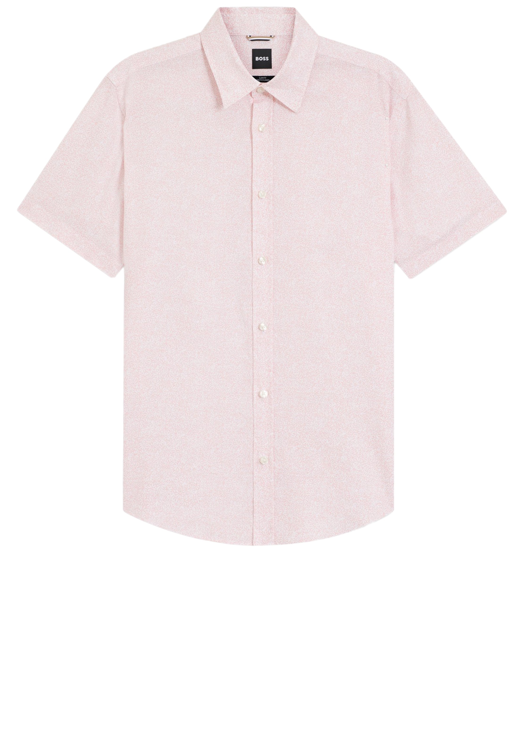 BOSS Button Up Shirt 'Roan' in Pink: front