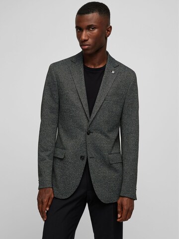 HECHTER PARIS Slim fit Business blazer in Grey: front
