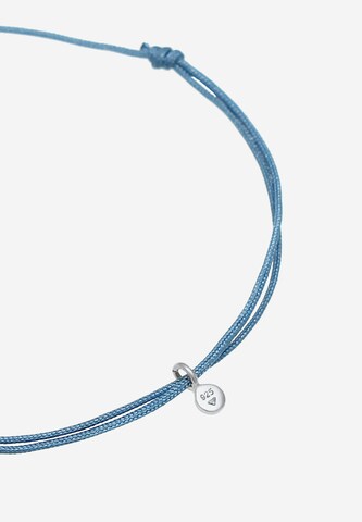 ELLI Armband Kugel, Textil-Armband in Blau