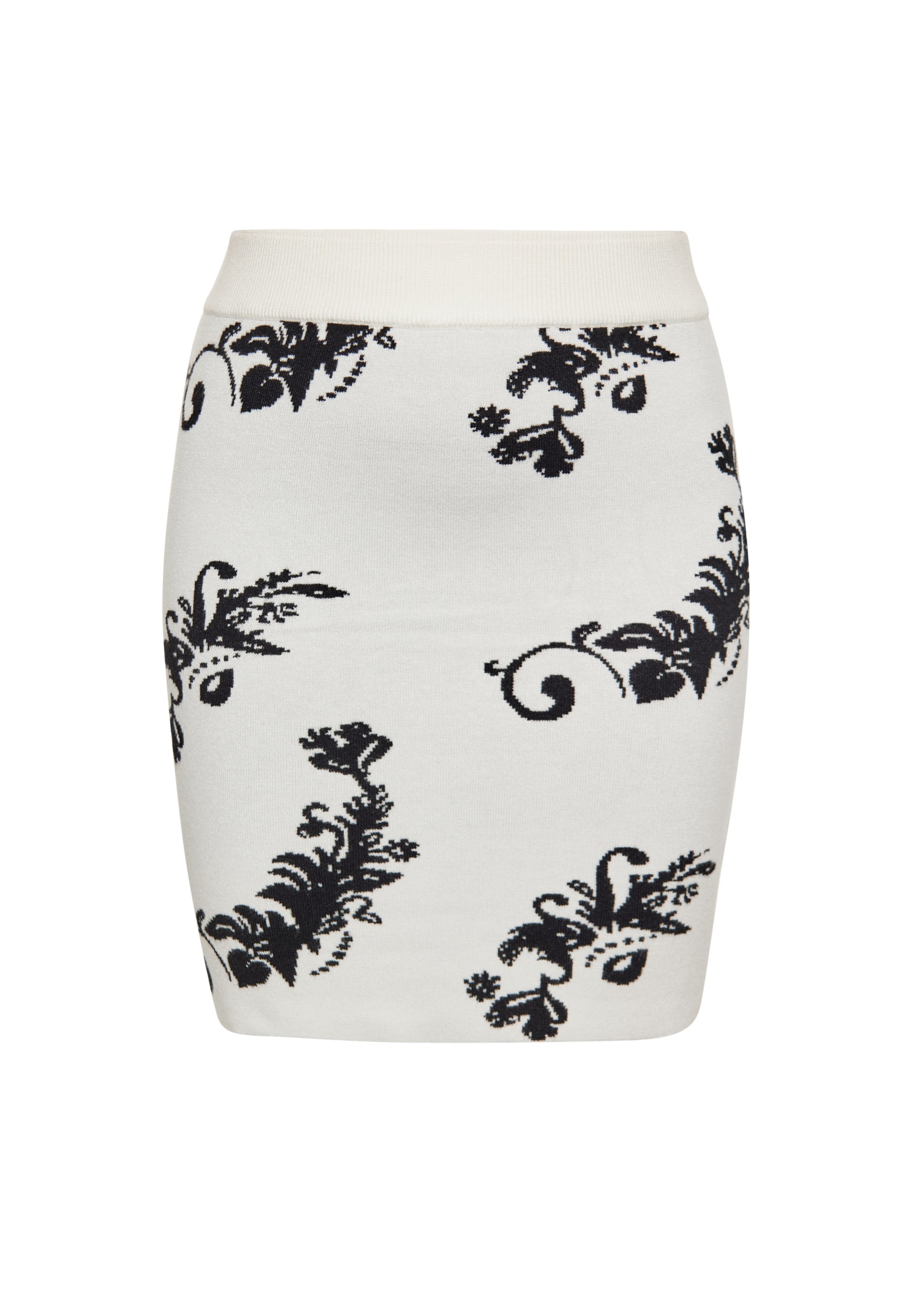 Fustă de la IZIA pe alb: față