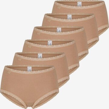 SLOGGI Slip '24/7 Cotton Lace' in Beige: voorkant