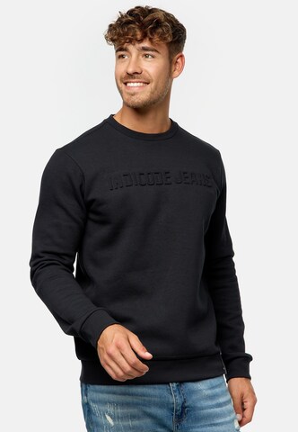 INDICODE JEANS Sweatshirt ' Avant ' in Zwart