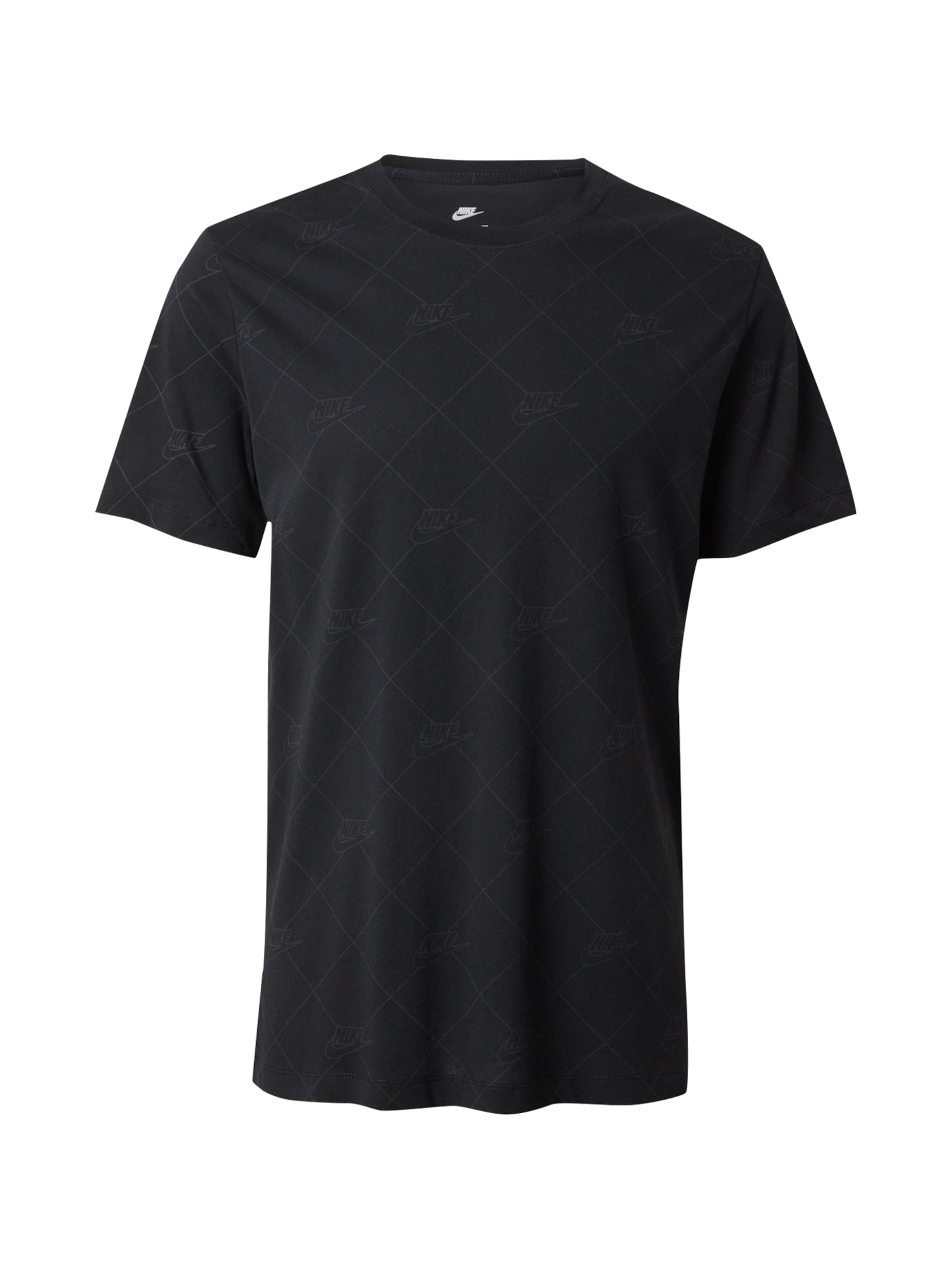 juoda Nike Sportswear Marškinėliai 'SSNL CLUB': priekis