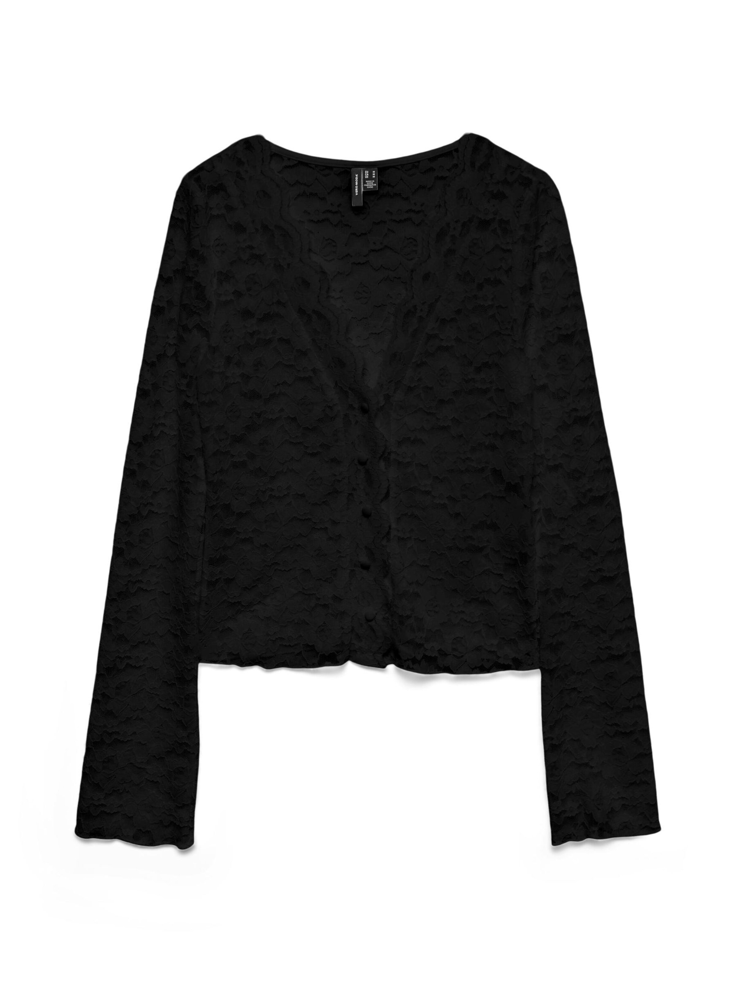 VERO MODA Strickjacke 'VMDea' in Schwarz: Vorderseite